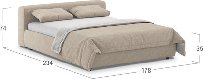 Кровать двуспальная MOON 1007a