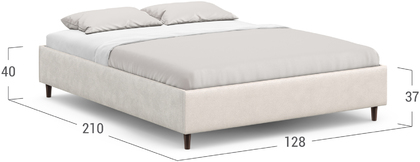 Кровать двуспальная 120х200 MOON FAMILY 1260